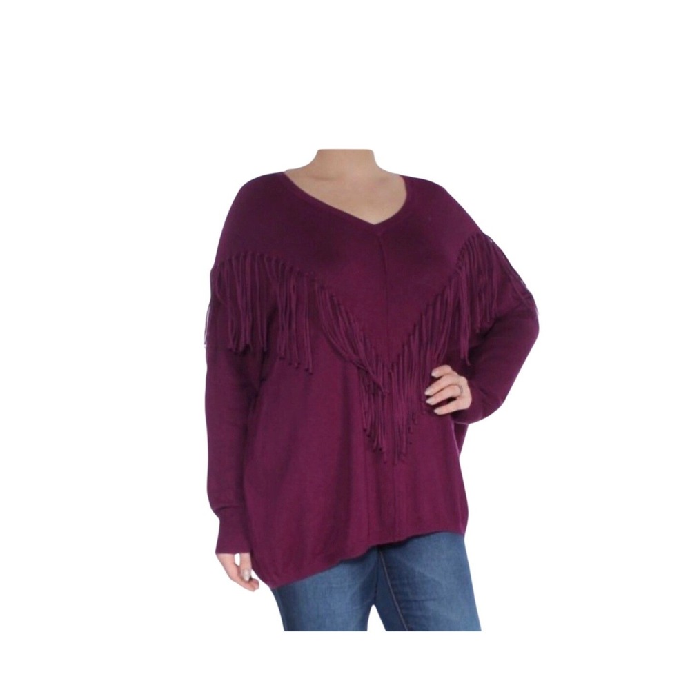 DKNY women's burgundy knit sweater‎ M